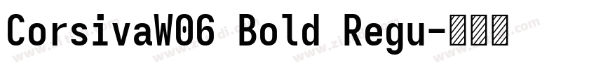 CorsivaW06 Bold Regu字体转换